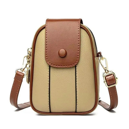 Sac bandoulière compact en simili cuir