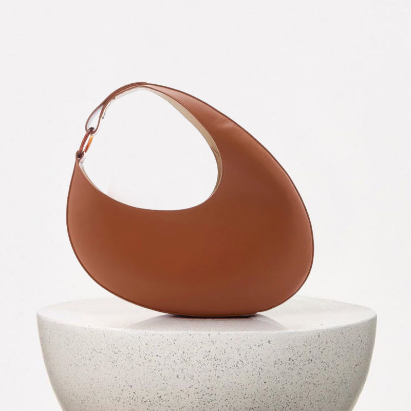 Sac à épaule en cuir sculptural