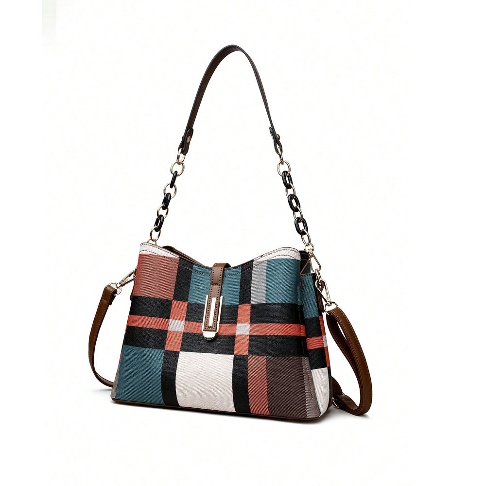 Sac à main géométrique en cuir