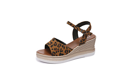 Sandales Compensées Multicolores