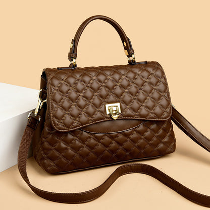 Sac à main en cuir matelassé